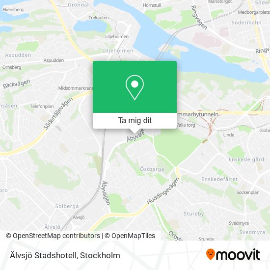 Älvsjö Stadshotell karta