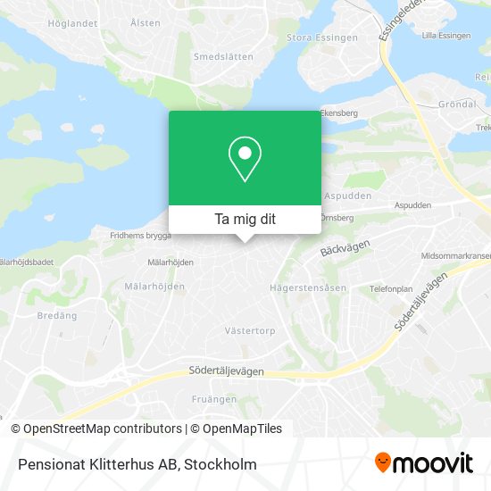 Pensionat Klitterhus AB karta