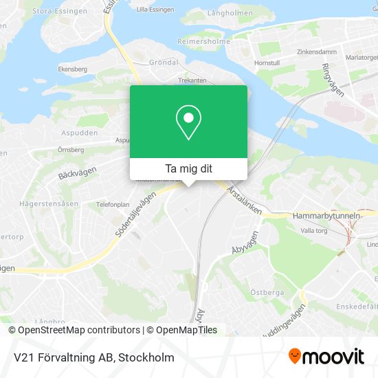 V21 Förvaltning AB karta