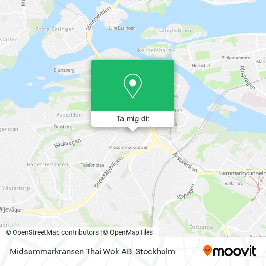 Midsommarkransen Thai Wok AB karta