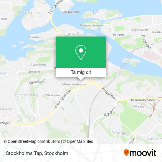 Stockholms Tap karta