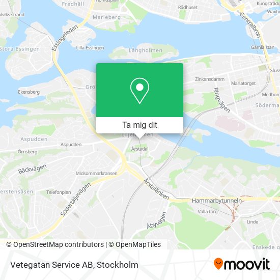 Vetegatan Service AB karta