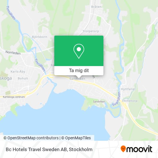 Bc Hotels Travel Sweden AB karta