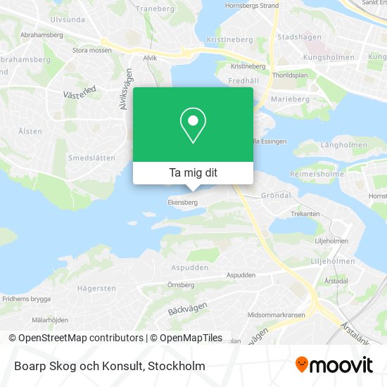 Boarp Skog och Konsult karta