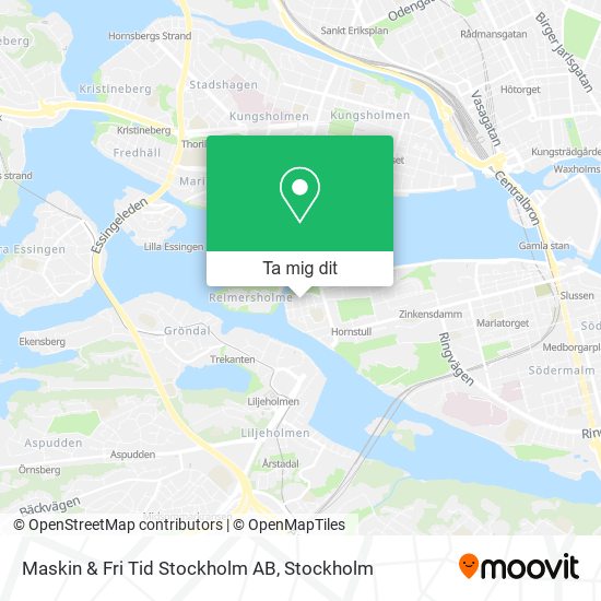 Maskin & Fri Tid Stockholm AB karta