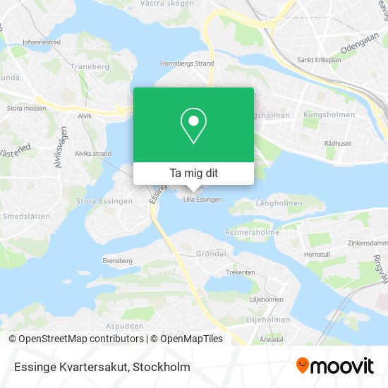 Essinge Kvartersakut karta