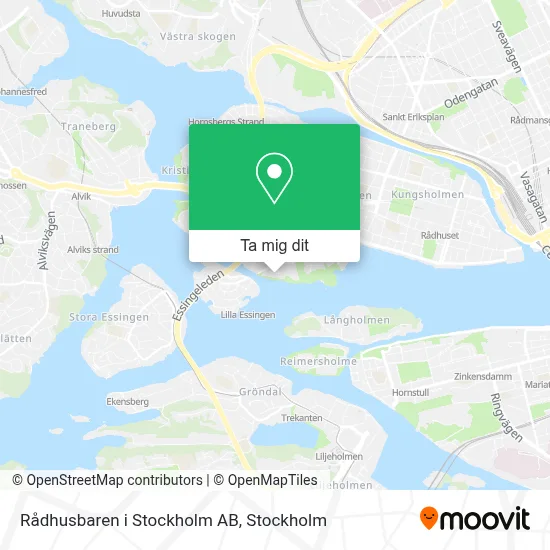 Rådhusbaren i Stockholm AB karta