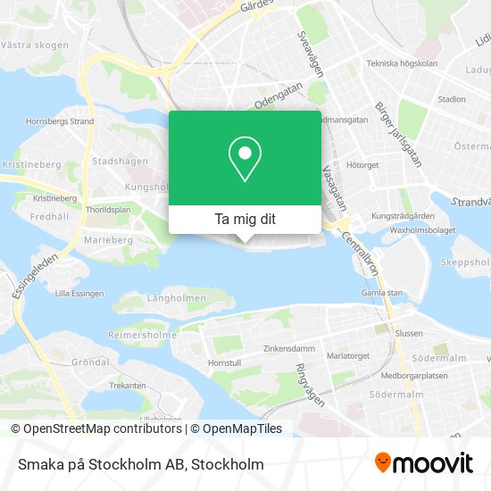 Smaka på Stockholm AB karta