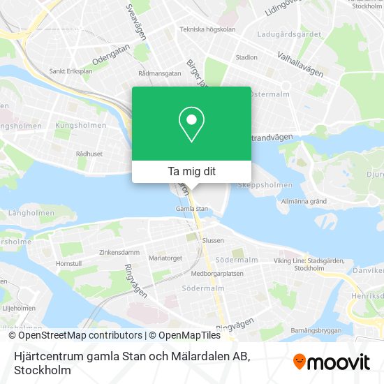 Hjärtcentrum gamla Stan och Mälardalen AB karta