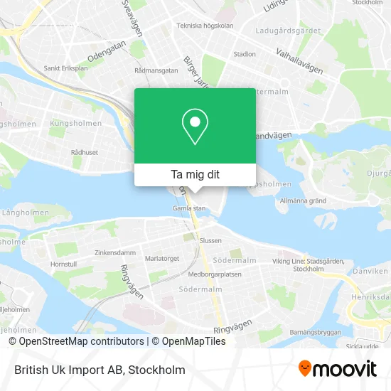 British Uk Import AB karta
