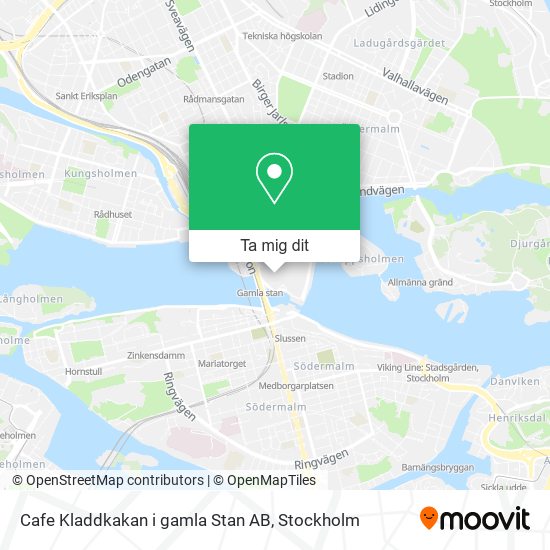 Cafe Kladdkakan i gamla Stan AB karta