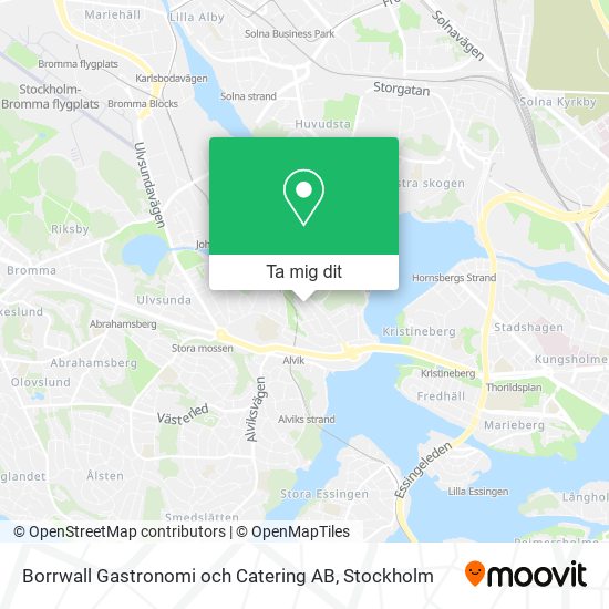 Borrwall Gastronomi och Catering AB karta
