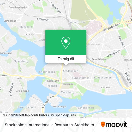 Stockholms Internationella Restauran karta