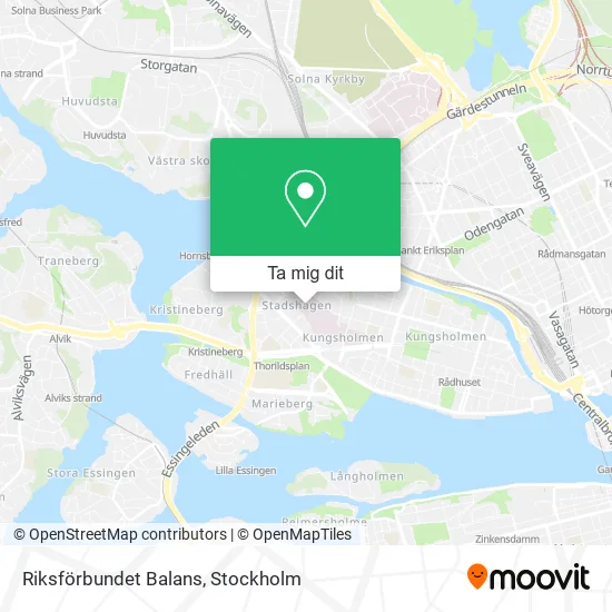 Riksförbundet Balans karta