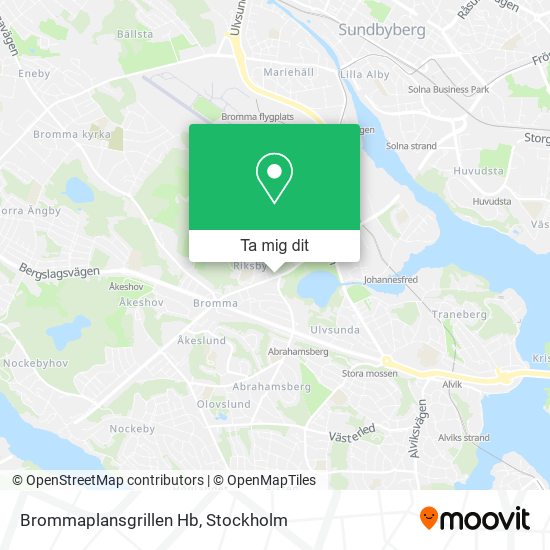 Brommaplansgrillen Hb karta