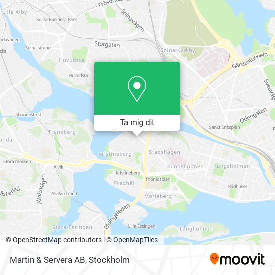 Martin & Servera AB karta