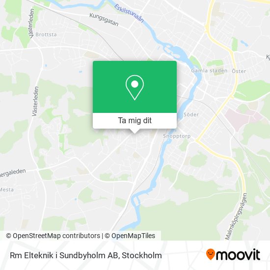 Rm Elteknik i Sundbyholm AB karta