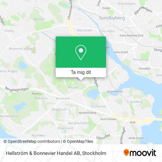 Hellström & Bonnevier Handel AB karta