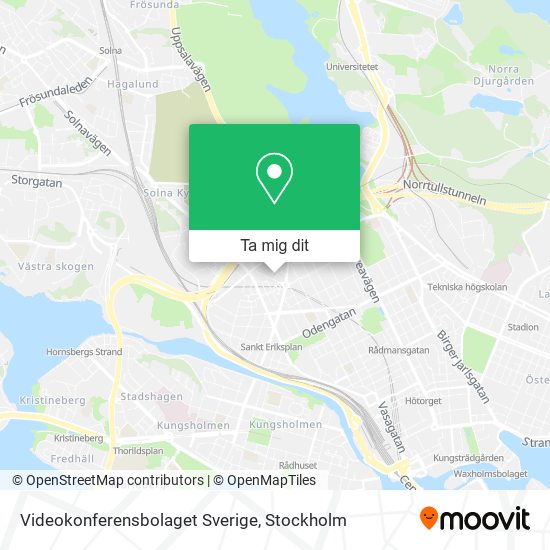 Videokonferensbolaget Sverige karta