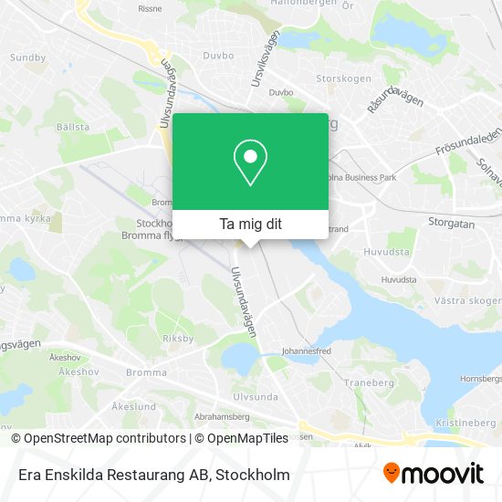 Era Enskilda Restaurang AB karta