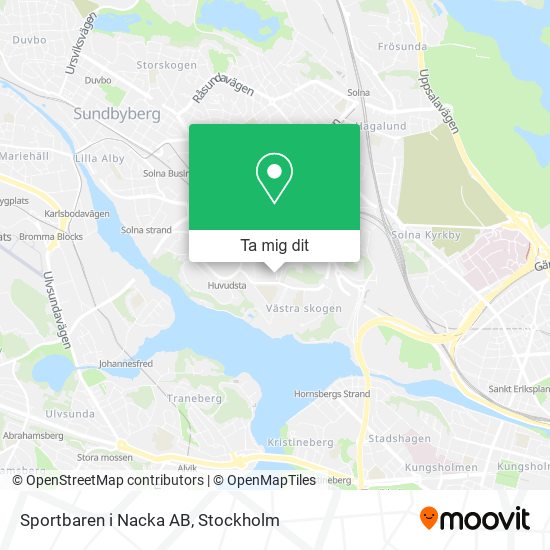 Sportbaren i Nacka AB karta