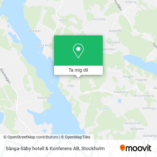 Sånga-Säby hotell & Konferens AB karta