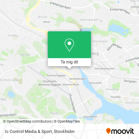 Ic Control Media & Sport karta