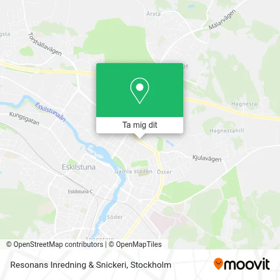 Resonans Inredning & Snickeri karta