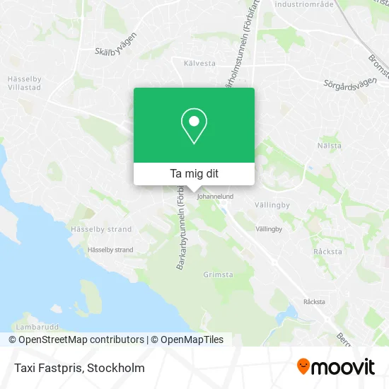 Taxi Fastpris karta