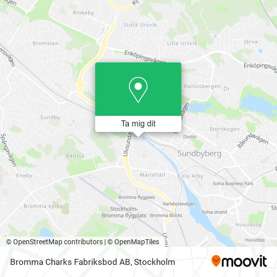 Bromma Charks Fabriksbod AB karta