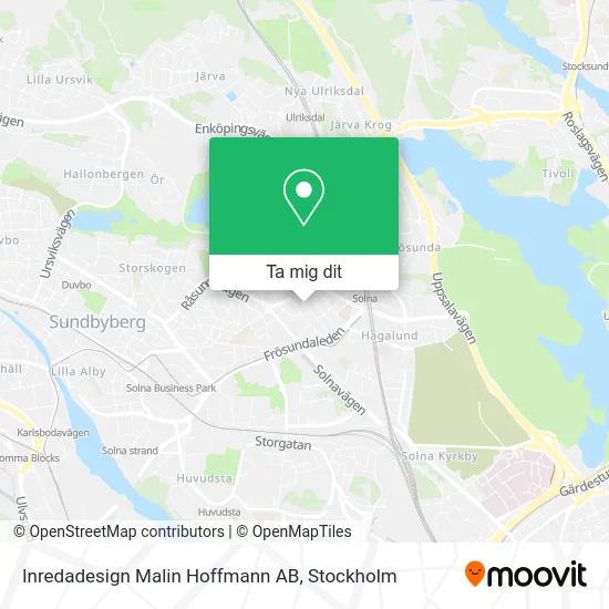 Inredadesign Malin Hoffmann AB karta