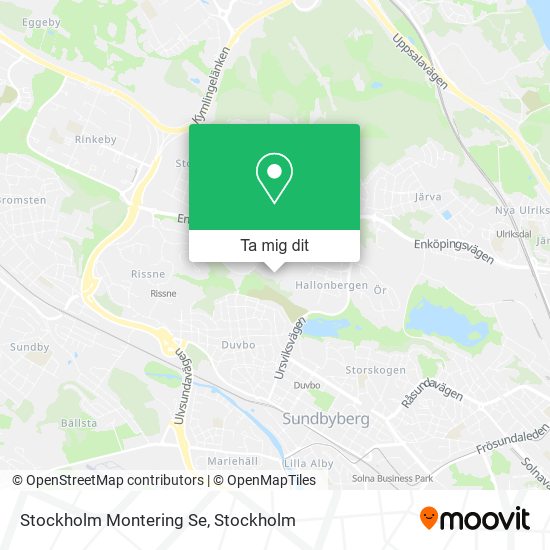 Stockholm Montering Se karta