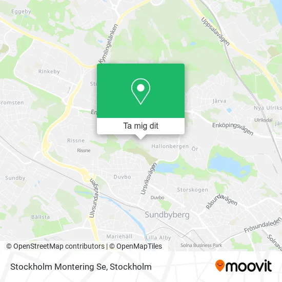 Stockholm Montering Se karta