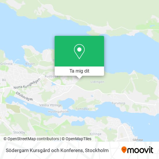 Södergarn Kursgård och Konferens karta