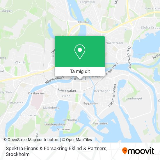 Spektra Finans & Försäkring Eklind & Partners karta