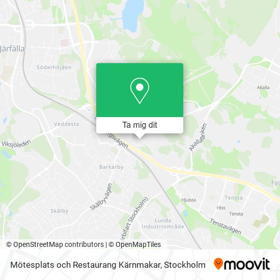 Mötesplats och Restaurang Kärnmakar karta
