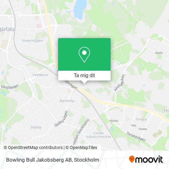 Bowling Bull Jakobsberg AB karta