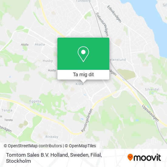 Tomtom Sales B.V. Holland, Sweden, Filial karta