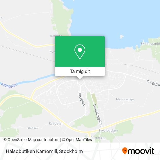 Hälsobutiken Kamomill karta