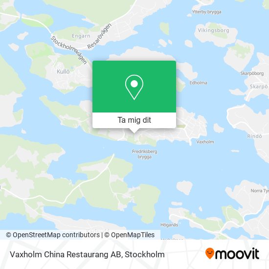 Vaxholm China Restaurang AB karta