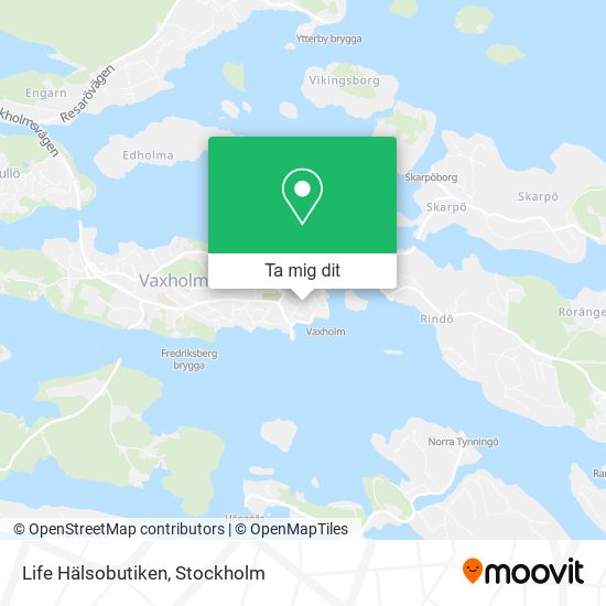 Life Hälsobutiken karta