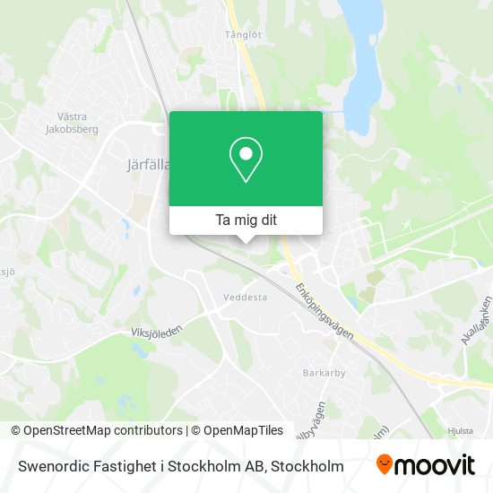 Swenordic Fastighet i Stockholm AB karta