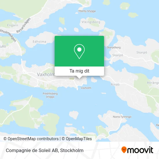 Compagnie de Soleil AB karta