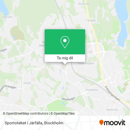 Sportoteket i Järfälla karta