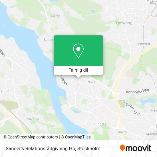 Sander's Relationsrådgivning Hb karta