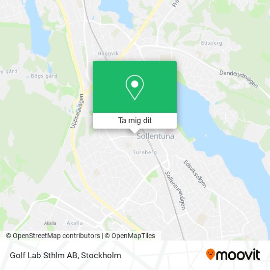 Golf Lab Sthlm AB karta