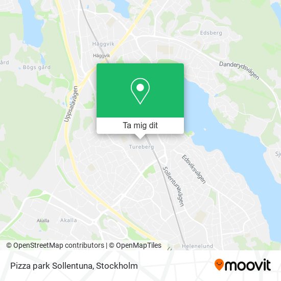 Pizza park Sollentuna karta