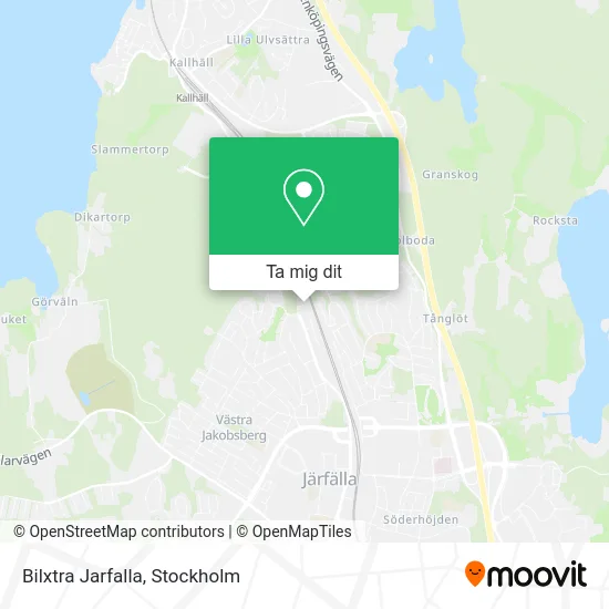 Bilxtra Jarfalla karta