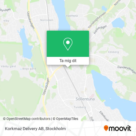 Korkmaz Delivery AB karta