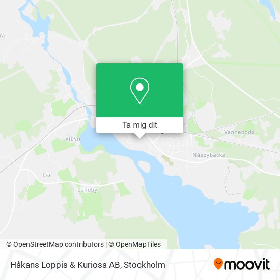Håkans Loppis & Kuriosa AB karta
